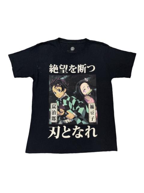 Other Designers Japanese Brand - DEMON SLAYER KIMETSU NO YAIBA BLACK TSIRT