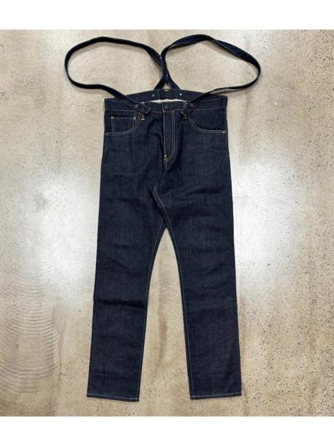 visvim VISVIM 19AW Travailler Braces Pants (Unwashed Raw Denim)