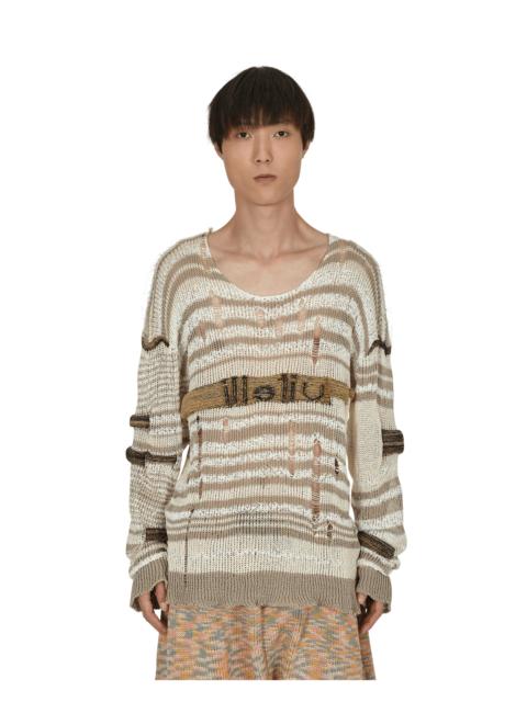 vitelli Chaga Reverse Logo Stitch Sweater Multicolor