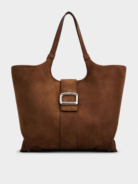 Roger Vivier Viv' Choc Medium Shopping Bag in suede