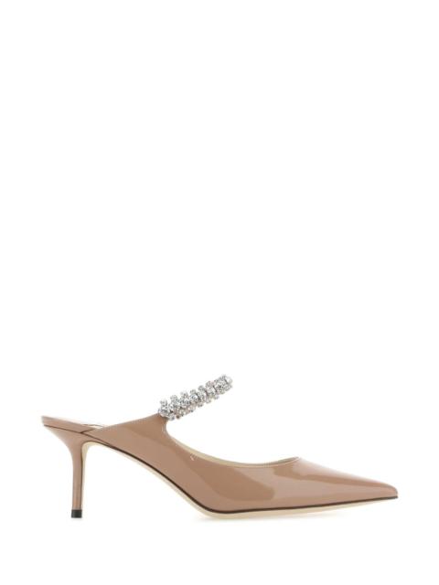 JIMMY CHOO Jimmy Choo Women Skin Pink Leather Bing 65 Mules