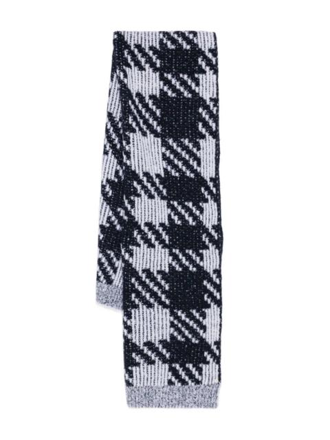 Dries Van Noten Magenta 2726 M.K. Scarf White