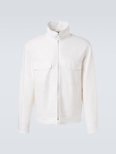 ZEGNA Cotton, linen, and silk jacket