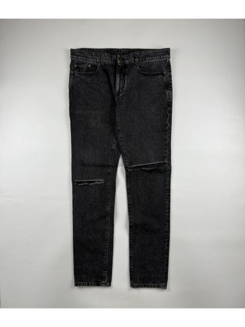 Saint Laurent D02 Knee Ripped Jeans