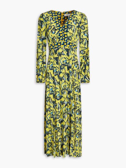 DIANE VON FURSTENBERG Anjali floral-print crepe de chine midi dress