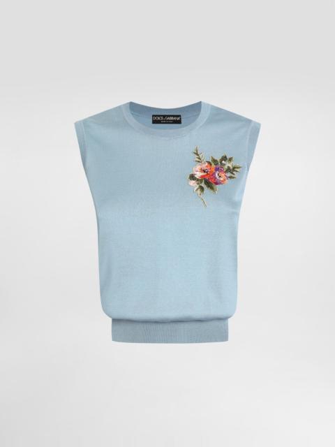 Dolce & Gabbana Silk tank top