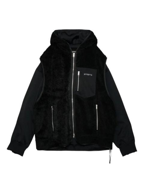 mastermind JAPAN layered hooded jacket