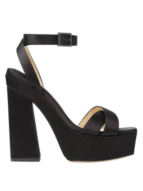 JIMMY CHOO Jimmy Choo Gaia 140 Satin Platform Sandals