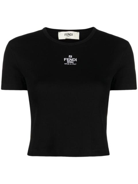 FENDI Fendi Women Logo Cotton T-Shirt