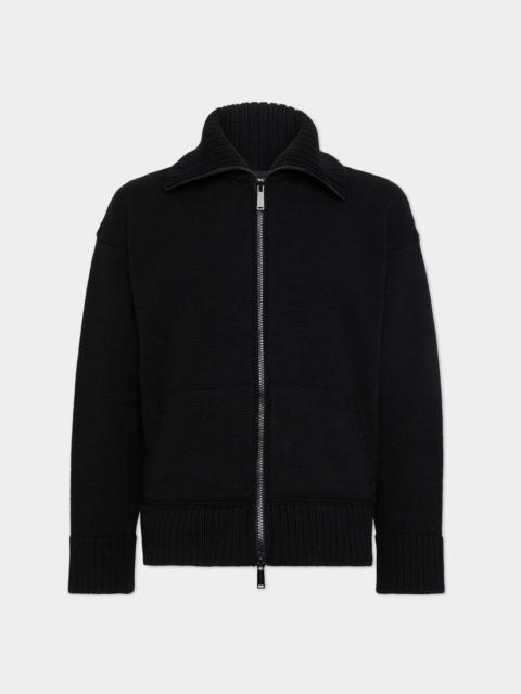 DSQUARED2 FAKE STITCH D2 ZIPPED CARDIGAN