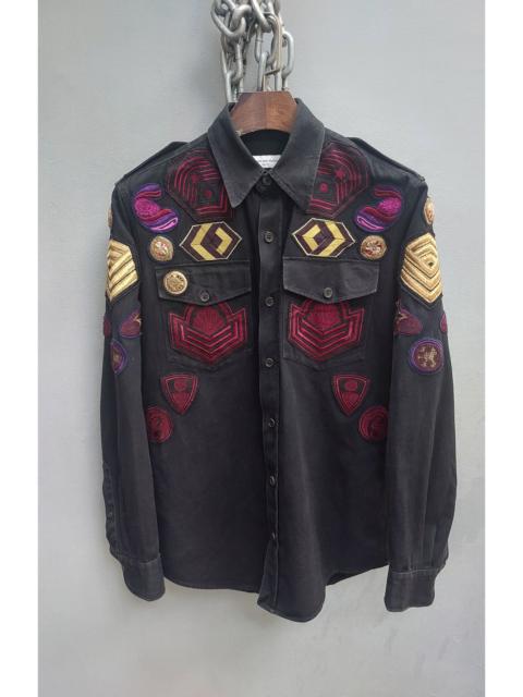 Dries Van Noten Dries Van Noten Patches detailed denim shirt