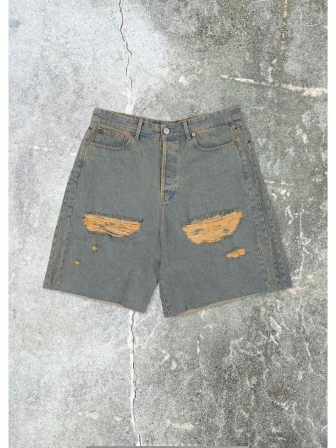 VETEMENTS DESTROYED BAGGY SHORTS