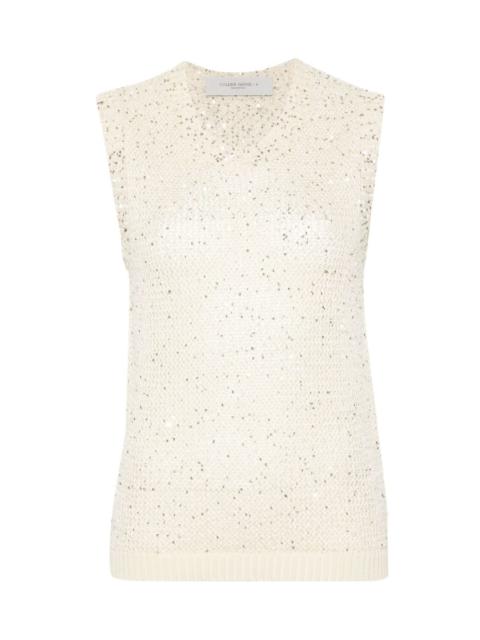 Golden Goose Sequined knitted vest