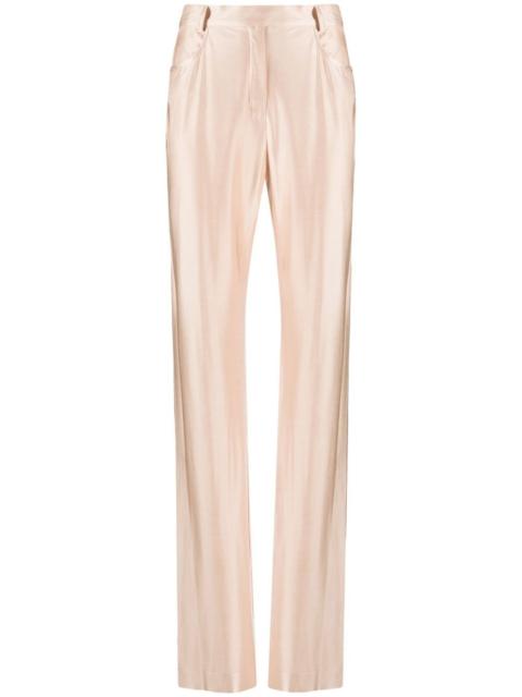ALEXANDRE VAUTHIER satin high-waisted trousers