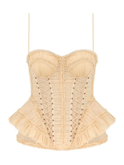 Zimmermann REBELLION FRAYED CORSET