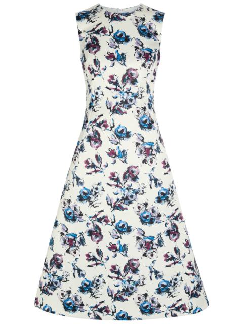 EMILIA WICKSTEAD Emilia Wickstead Rumi Floral Satin Midi Dress