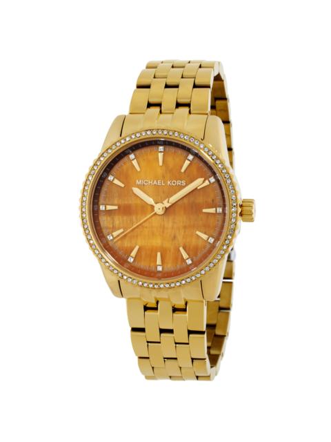 MICHAEL KORS Michael Kors Bryant Pave Quartz Brown Dial Ladies Watch MK7581