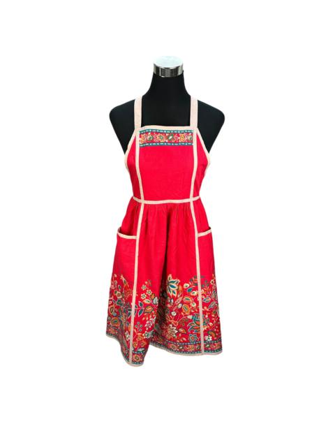 SAINT LAURENT Yves Saint Laurent Tabliers Floral Graphics Apron #A52-1214