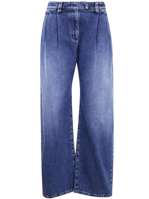 Brunello Cucinelli Introducing the 'WIDE LEG DENIM' by BRUNELLO CUCINELLI, a quintessential piece in the denim category
