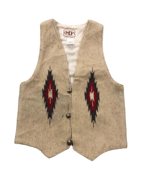 Vintage Vest Chimayo Novajo Wool Native