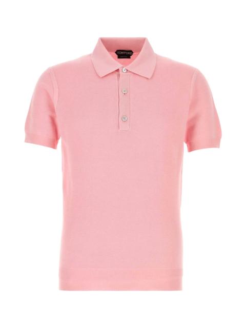 TOM FORD Pink Piquet Polo Shirt