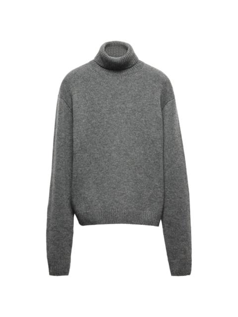 cashmere roll-neck jumper