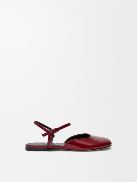 Loewe Toy ankle strap ballerina in soft patent lambskin