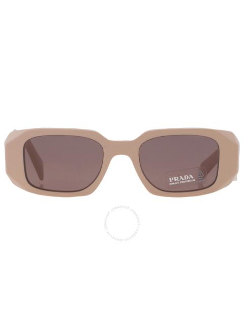 Prada Prada Purple Brown Rectangular Ladies Sunglasses PR 17WS VYJ6X1 49