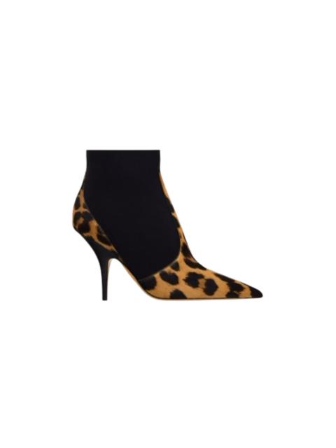 FERRAGAMO Ferragamo Graphic Leopard Detail Ankle Boots