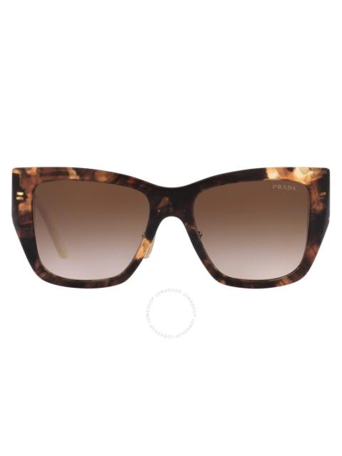 Prada Prada Brown Gradient Square Ladies Sunglasses PR 21YS 07R6S1 54