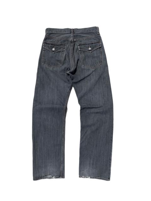 Other Designers Japanese Brand - Vintage Light Distressed Washed Charcoal Denim Jeans