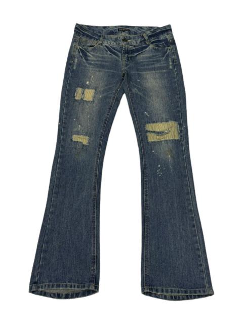 Other Designers If Six Was Nine - VINTAGE MISS ARTEMIS FLARED JEANS DISTRESS RARE FLARE DENIM