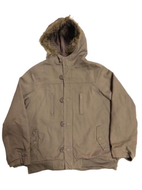 Other Designers If Six Was Nine - Pas De Deux Faux Fur Hooded Parkas Jacket