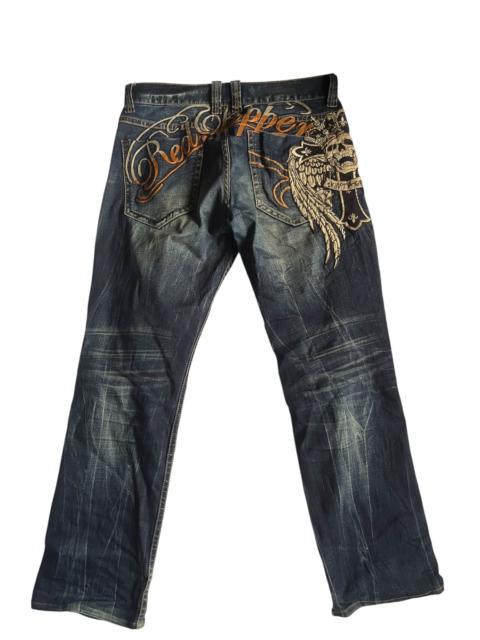 Hysteric Glamour Red Pepper Native Skull Denim Pants