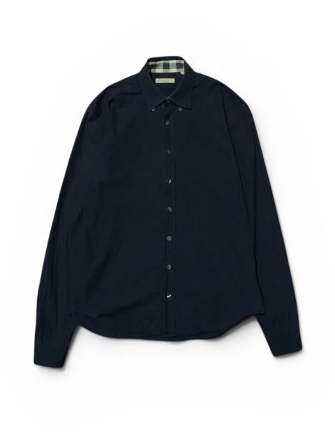 Burberry Burberry Brit Button Shirt Black Classic Nova Check Cuff