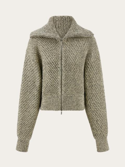 Knitted blouson