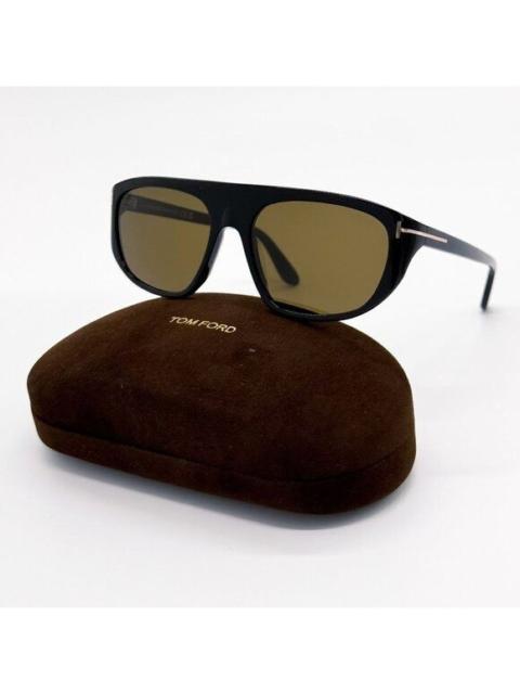 TOM FORD NEW TOM FORD SUNGLASSES EDWARD-02 TF1002 01J BLACK UNISEX EY