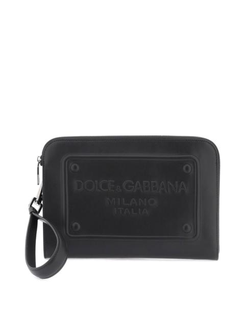 Dolce & Gabbana Dolce & Gabbana Pouch With Embossed Logo Men