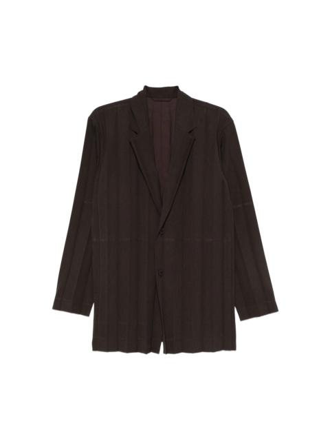 ISSEY MIYAKE EDGE ENSEMBLE JACKET - DARK BROWN