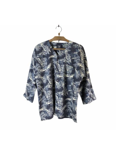 Other Designers Japanese Brand - Hakurou White Wolf Eagles Phoenix Japan Sukajan Motif Shirt