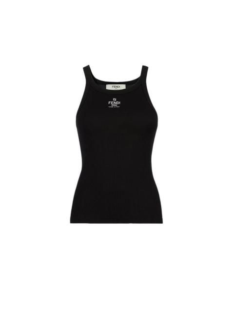 FENDI FENDI $700 Black Cotton Top New & Authentic (Women's size:6;