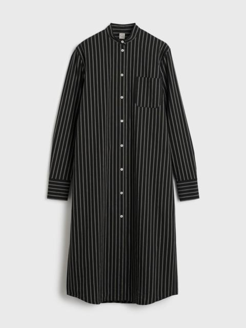TOTEME Striped summer tunic black/white