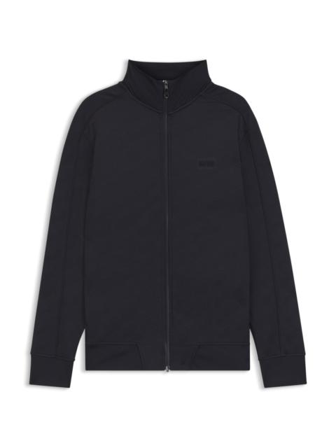 BOSS REGULAR-FIT ZIP-UP SWEATSHIRT WITH QUILTED JACQUARD
