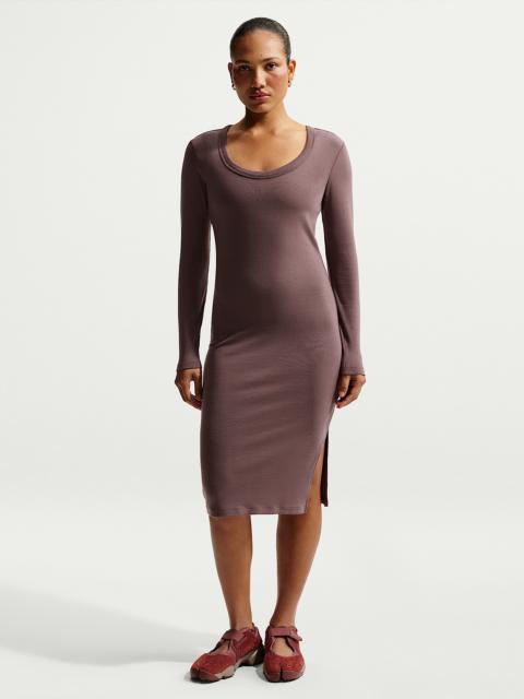 Nike Nike Sportswear Chill Knit Women's Tight Long-Sleeve Midi Mini-Rib Dress