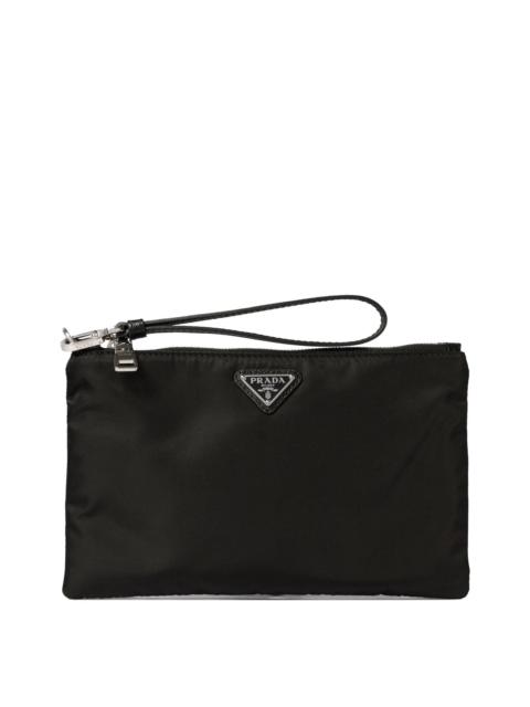 Prada Prada Re-nylon And Saffiano Pouch