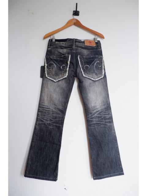 Other Designers Tornado Mart - Vintage Lagust Glitter Flare Jeans
