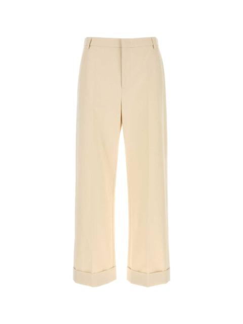 Valentino Melange Ivory Cotton Pant