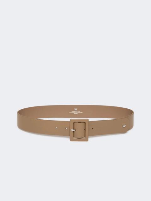 WEEKEND Max Mara Shiny Nappa leather belt - TURTLEDOVE