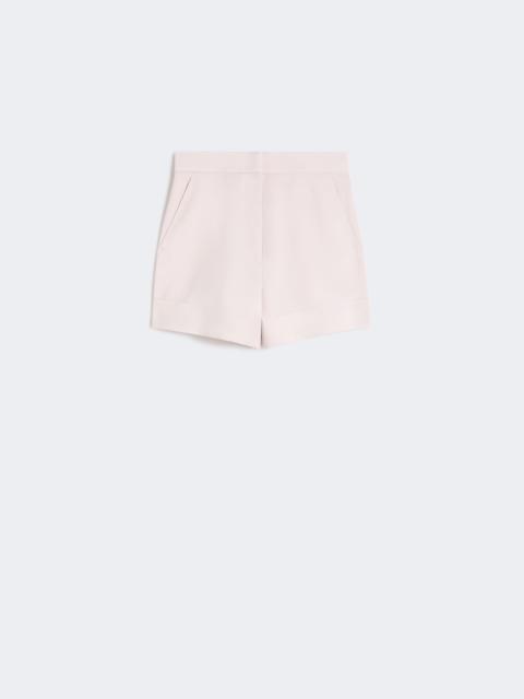 Max Mara Wool, mohair and silk canvas shorts - BEIGE PINK