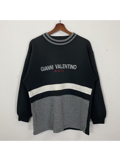 Other Designers Vintage - Vintage Gianni Valentino Embroidery Big Logo Sweatshirt